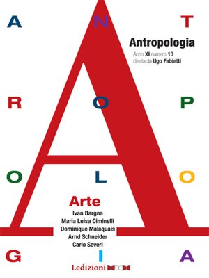 cover image of Annuario di antropologia, n. 13--Arte
